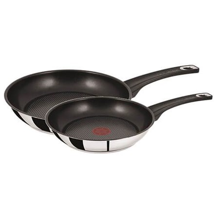 Jamie Oliver TFal 18/10 Stainless Steel Prof. Series Frying Saute Pans, set  of 4